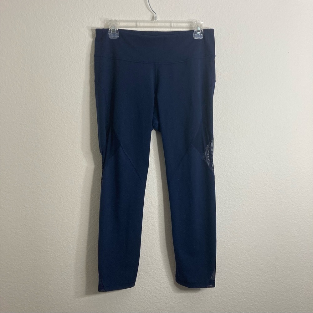 Old Navy Leggings - Mesh Cutout - Blue - Large